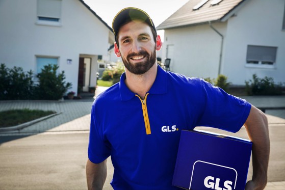 Uniform des GLS-Paketzustellers 