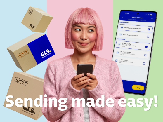 Send a domestic parcel in the myGLS app.Drop it off at your nearest GLS Point or locker.