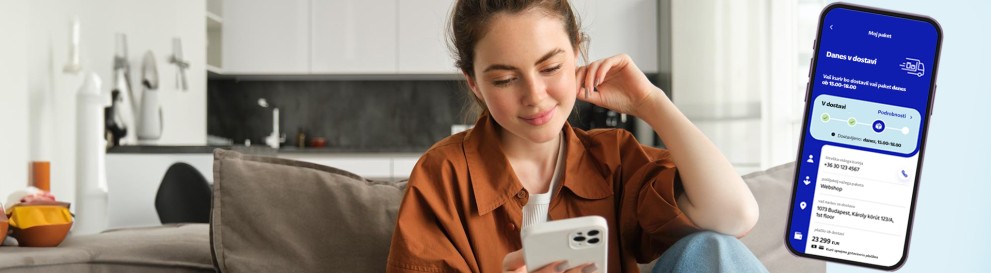 Girl showing new GLS app