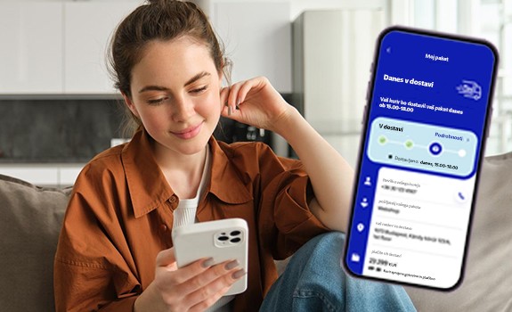 Girl showing new GLS app
