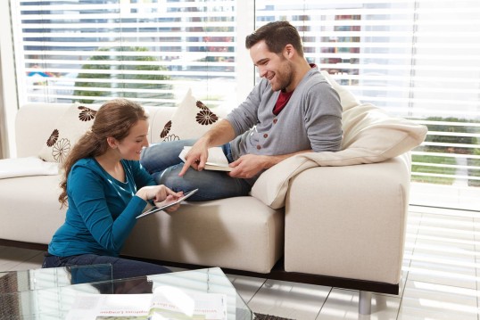 Couple on the sofa
