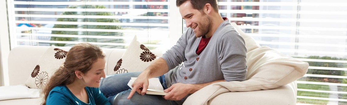 Couple on the sofa